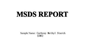 MSDS MSDS